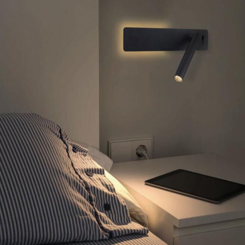 Roterbar LED-lampe for Justerbar Sengebelysning