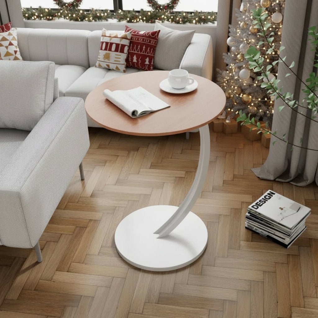 Rundt Sidebord – Moderne Design for Små Rom og Fleksibel Bruk