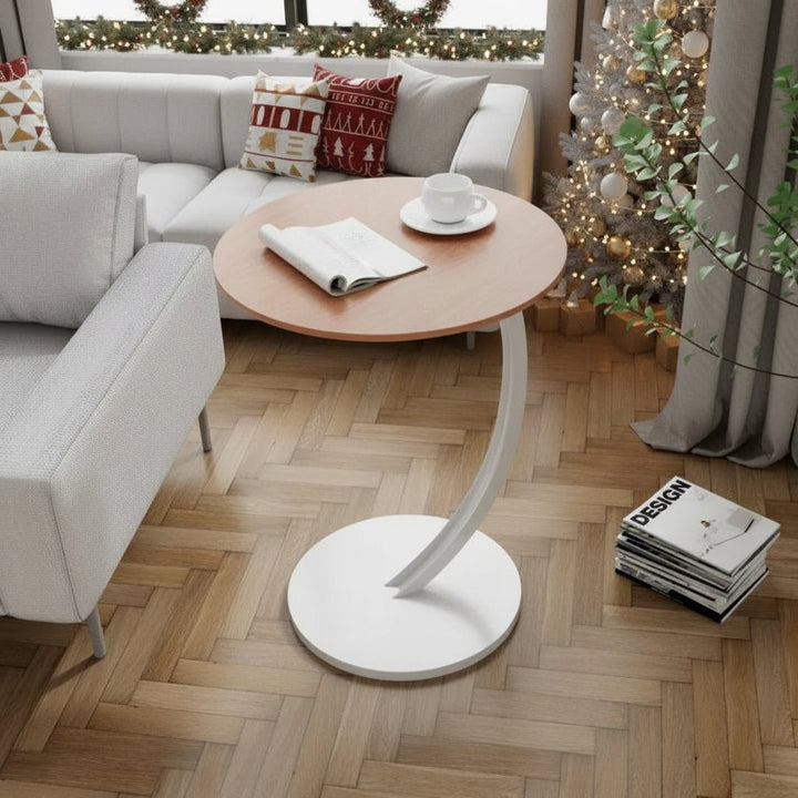 Rundt Sidebord – Moderne Design for Små Rom og Fleksibel Bruk