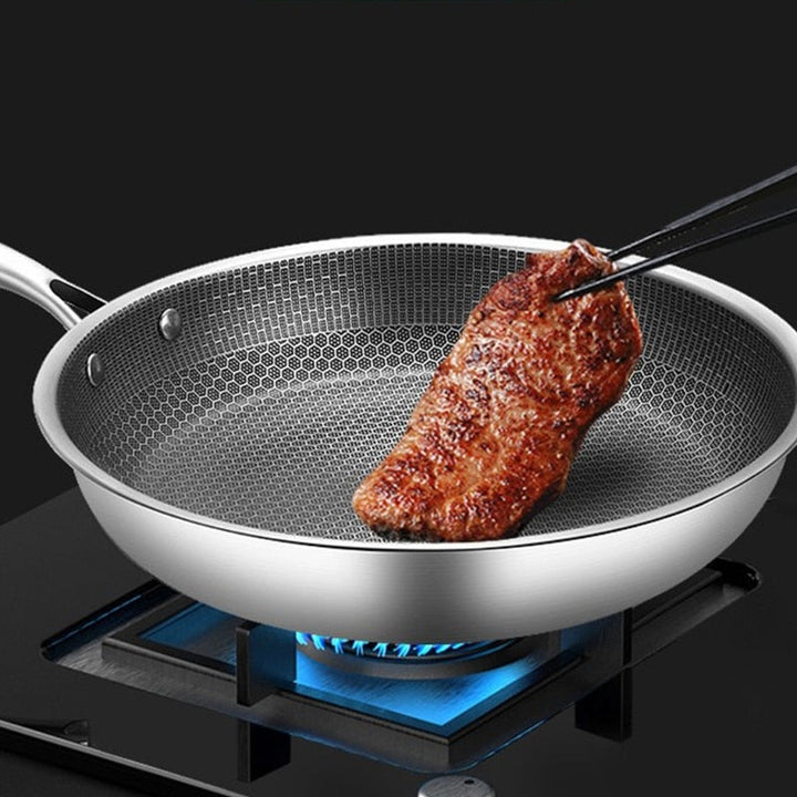 Rustfritt Stål Stekepanne - Non-Stick Pixel Teknologi