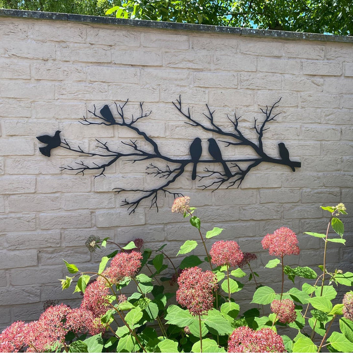 Veggdekorasjon med Fugler – Rustikt og Moderne Kunst til Hjemmet