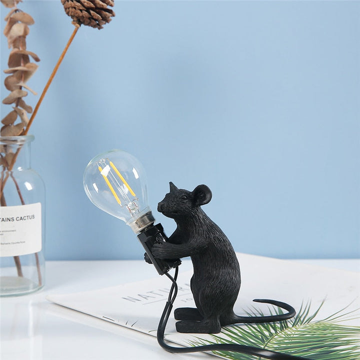 Søt Muselampe – Dekorativ Bordlampe for Hjemmet