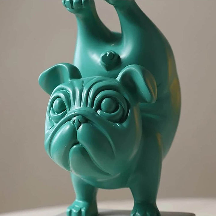 Yoga Bulldog Figur for Hjemmedekorasjon