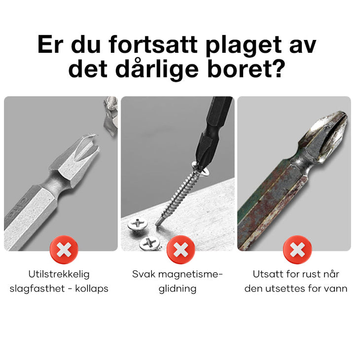 Kryssskrutrekkerbits - Støtsikker og Sklisikker