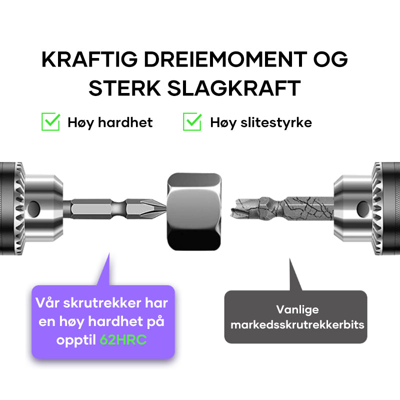Kryssskrutrekkerbits - Støtsikker og Sklisikker