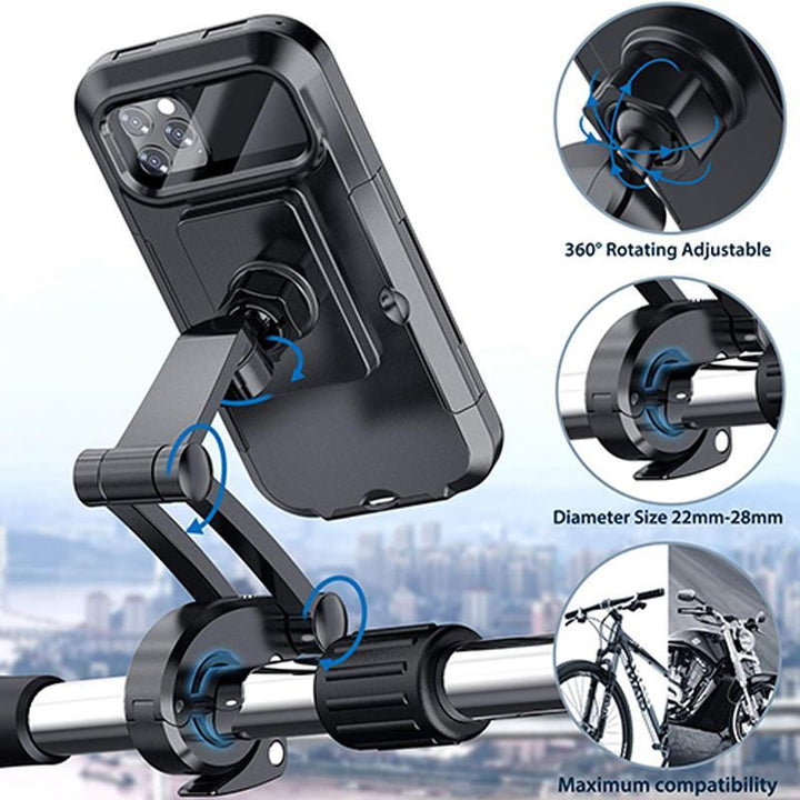 Sykkelholder med USB-lading for smarttelefon