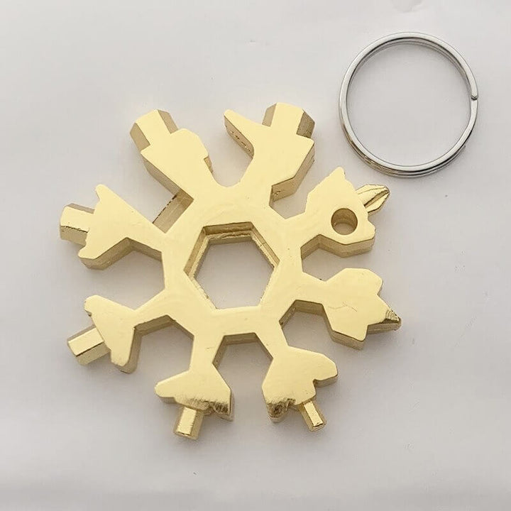 Unisex Snowflake Multiverktøy - Kompakt Nøkkelverktøy