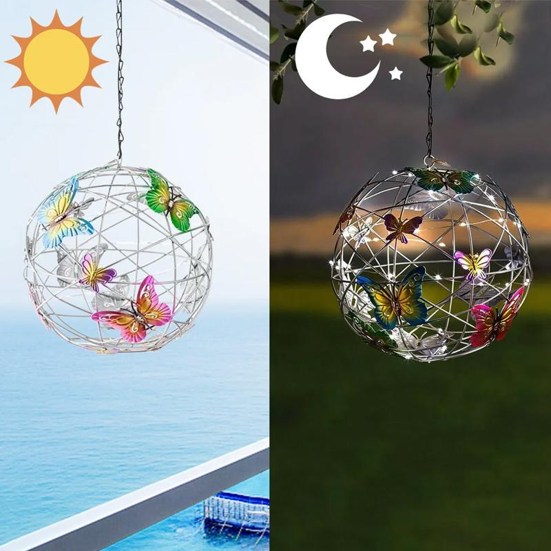 Solcelledrevet Dekorativt Lampe - Sommerfugl Design