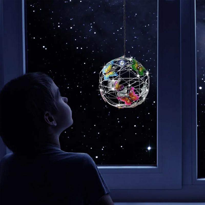 Solcelledrevet Dekorativt Lampe - Sommerfugl Design