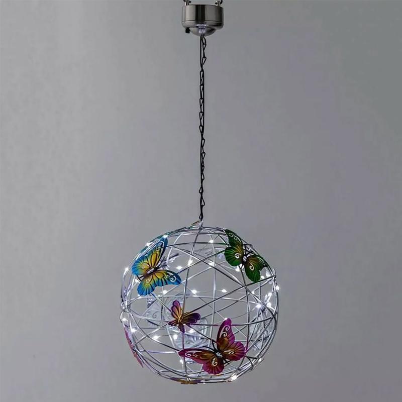 Solcelledrevet Dekorativt Lampe - Sommerfugl Design