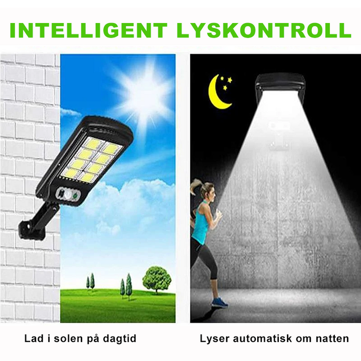 Solcelledrevet LED-lys | Utendørs Belysning | Høy Lysstyrke