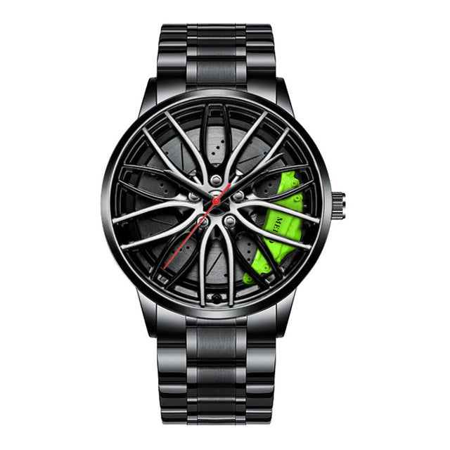 Herrearmbåndsur: Sporty Klokke med Racerbildesign