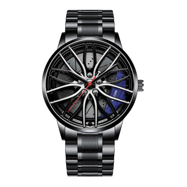 Herrearmbåndsur: Sporty Klokke med Racerbildesign