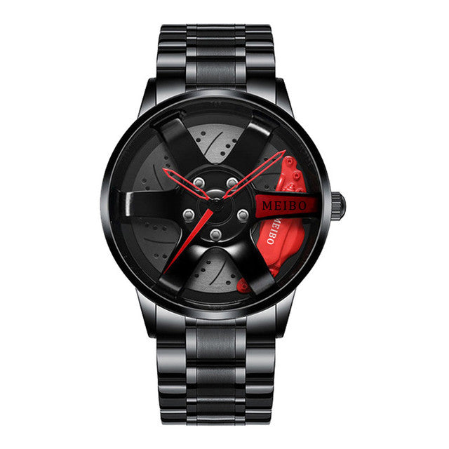 Herrearmbåndsur: Sporty Klokke med Racerbildesign