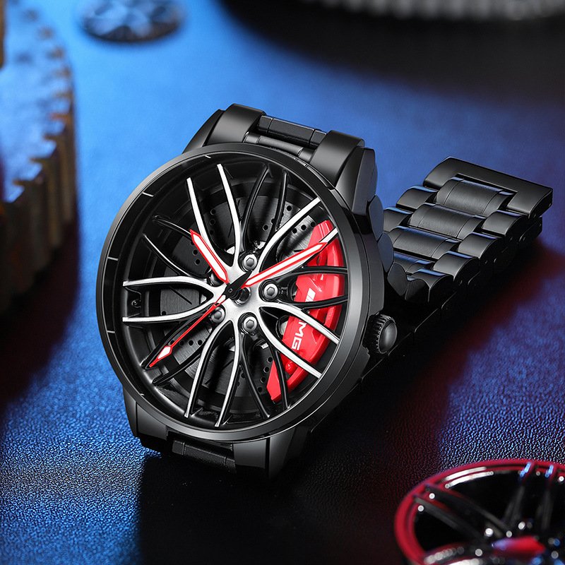 Herrearmbåndsur: Sporty Klokke med Racerbildesign