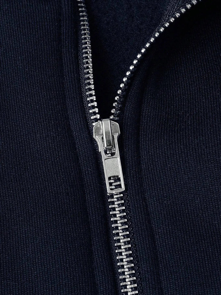 Herre Halv-Zip Genser for Hverdag og Fritid