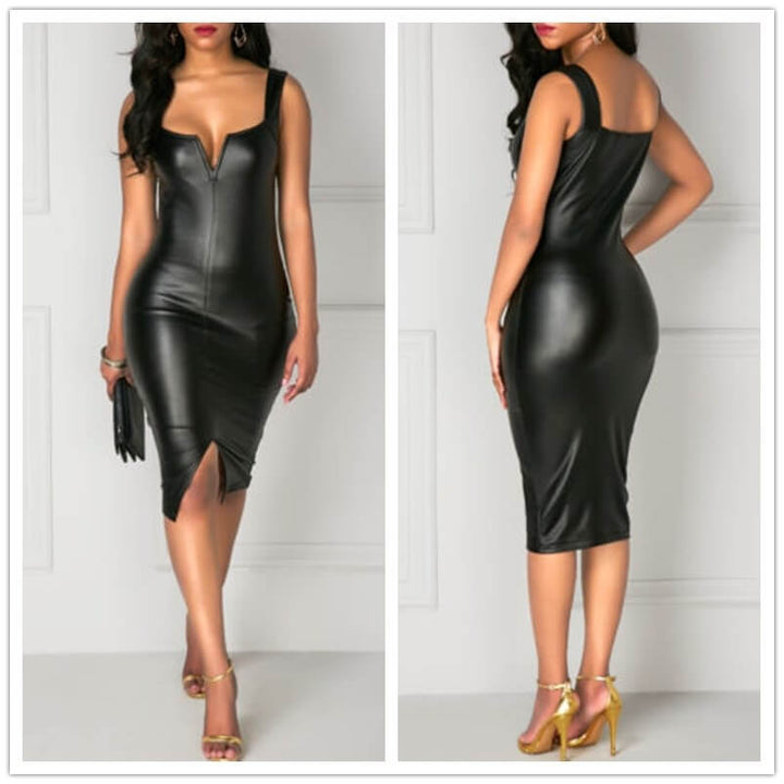 Kvinner Svart Bodycon Kjole for En Elegant Figur