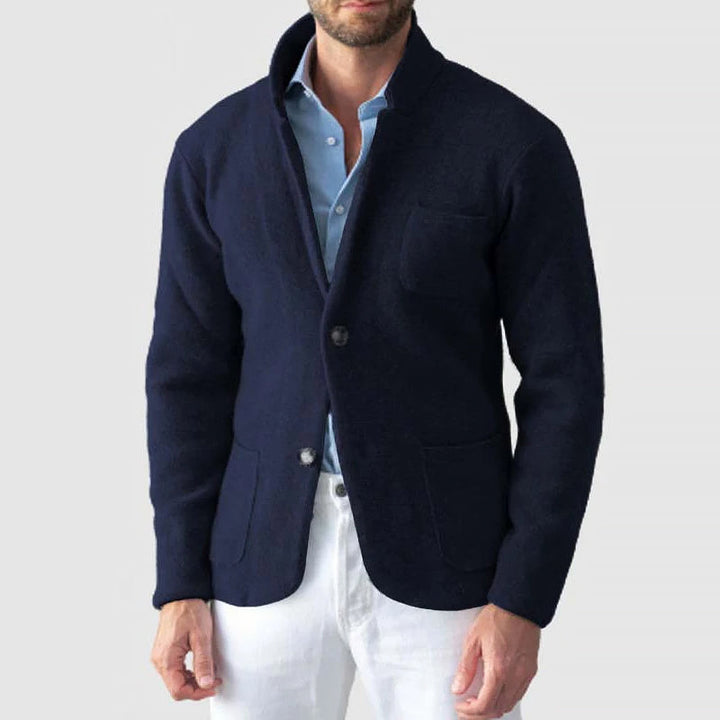 Tidløs Vintage Cardigan Jakke for Menn med Klassisk Krage
