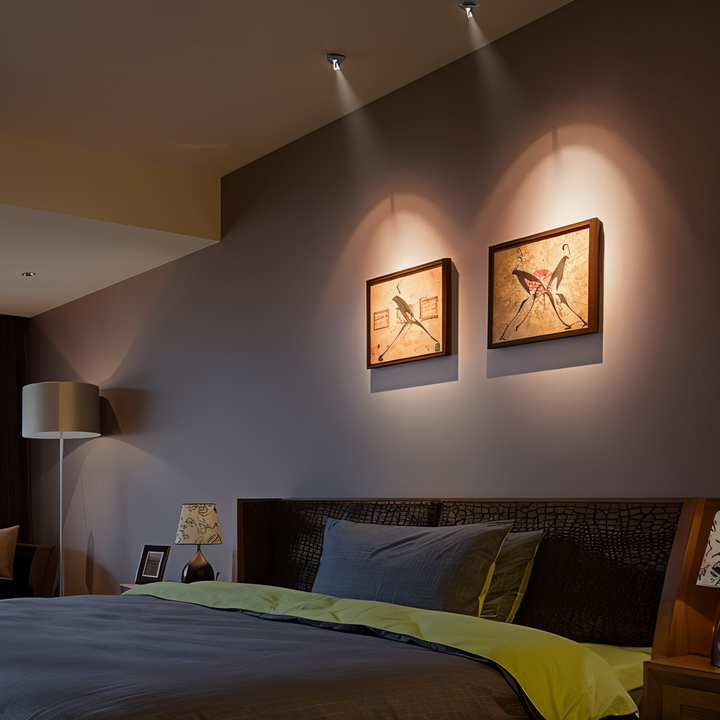 Trådløs Mini LED Spotlight – Dimbart Lys for Hjem og Kontor
