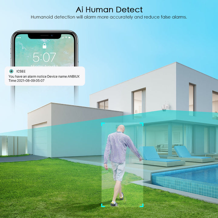 Trådløst Utendørs Overvåkingskamera 360°