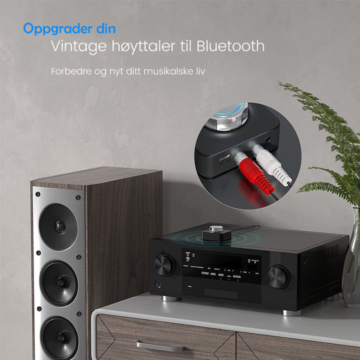 Bluetooth 5.0 Audio RCA-mottaker - Trådløs Musikkstreaming