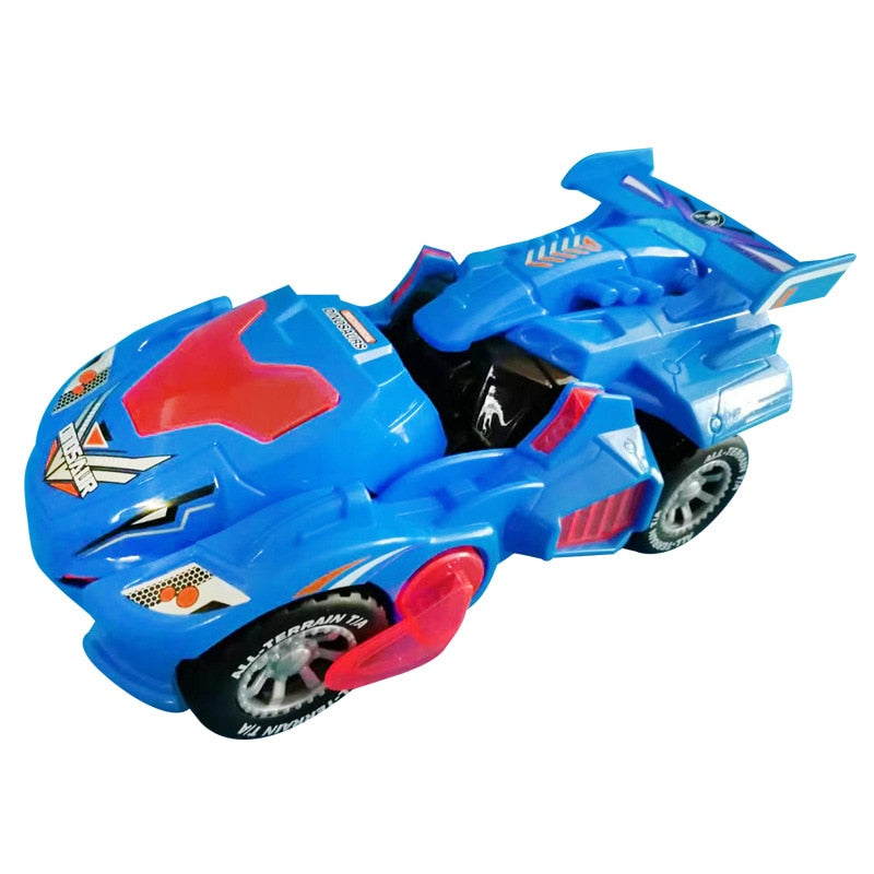 Transformerende Dinosaurbil med LED-lys for Barn