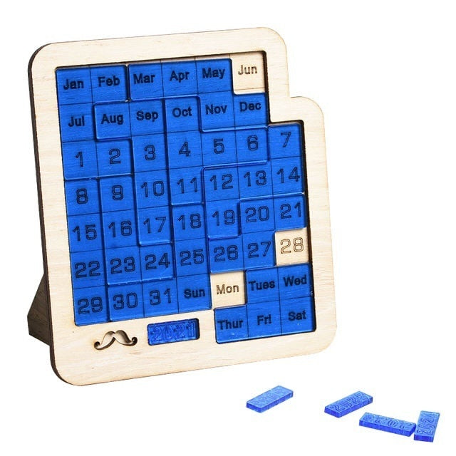 Unisex daglig kalender trepuslespill for hjernelek