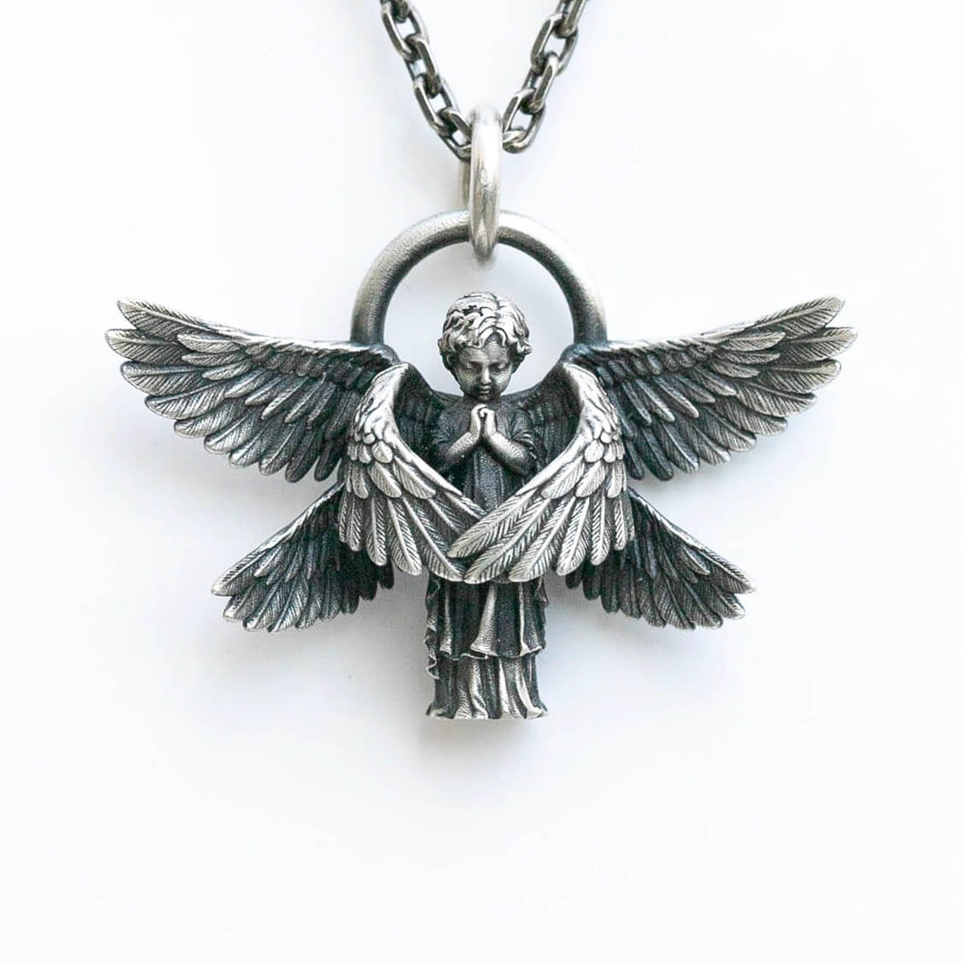 Unisex Engleanheng Halskjede i Sølvfarge