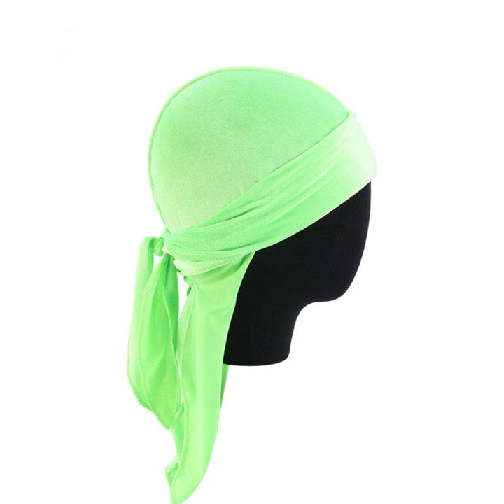 Unisex Premium Fløyel Durag for Hårstyling og Bølger