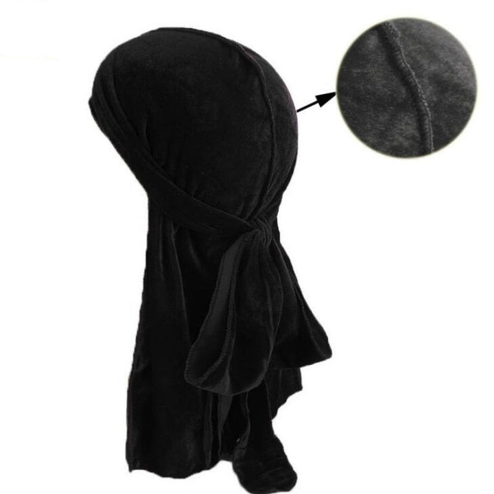 Unisex Premium Fløyel Durag for Hårstyling og Bølger