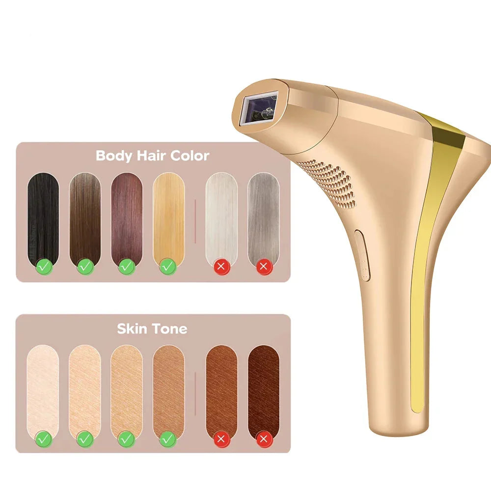 Unisex Laser Epilator for Hårfjerning Ansikt og Kropp