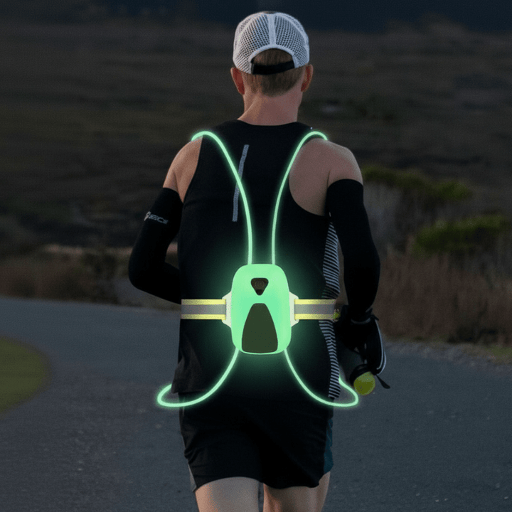 Unisex LED Sikkerhetsvest for Økt Synlighet