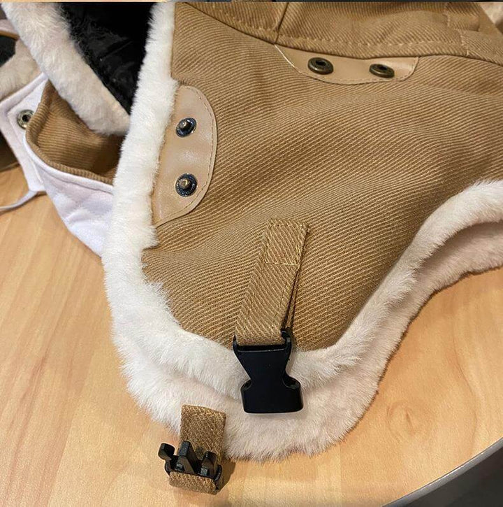 Unisex Pilotlue med briller - Klassisk Trapper Hatt