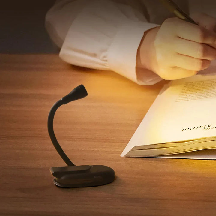 Universal Boklampe med Klips og Dimbare Lys
