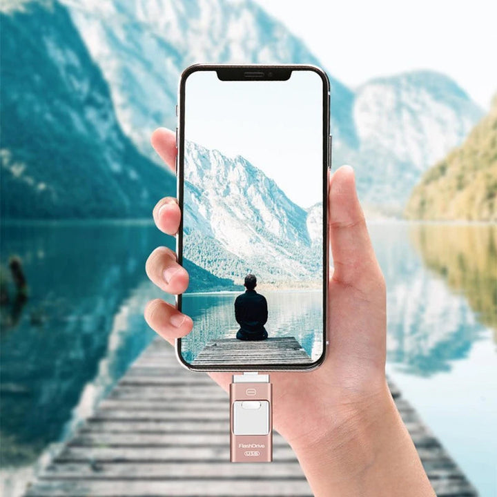 USB-minnepinne for iPhone, iPad og Android - Rask sikkerhetskopi