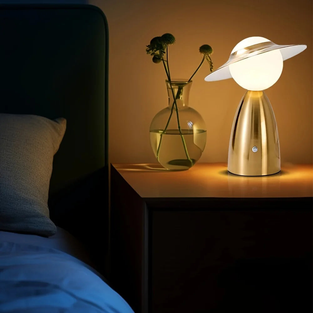 USB Oppladbar LED-Bordlampe – Berøringsdimmer